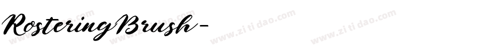 RosteringBrush字体转换