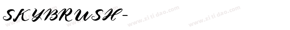 SKYBRUSH字体转换