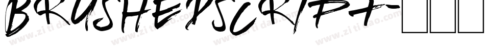 BrushedScript字体转换