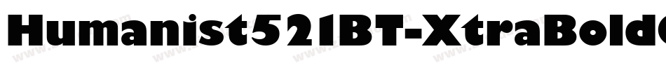 Humanist521BT-XtraBoldCondensed字体转换