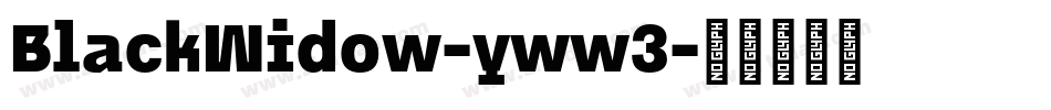 BlackWidow-yww3字体转换