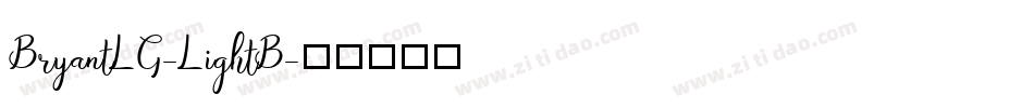 BryantLG-LightB字体转换