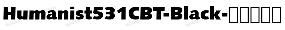 Humanist531CBT-Black字体转换