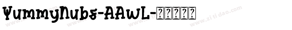 YummyNubs-AAwL字体转换