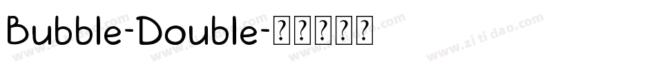 Bubble-Double字体转换