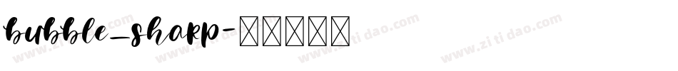 bubble_sharp字体转换