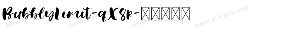 BubblyLimit-qX8r字体转换