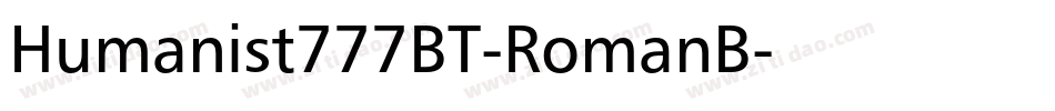 Humanist777BT-RomanB字体转换