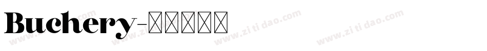 Buchery字体转换