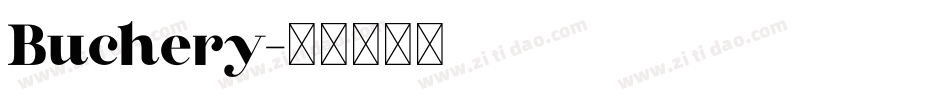 Buchery字体转换