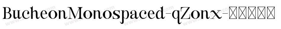 BucheonMonospaced-qZonx字体转换