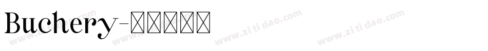 Buchery字体转换