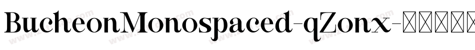 BucheonMonospaced-qZonx字体转换