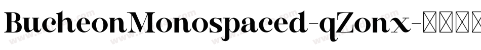 BucheonMonospaced-qZonx字体转换