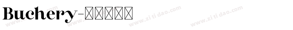 Buchery字体转换