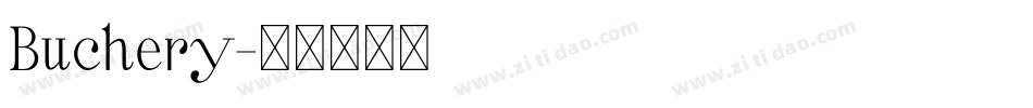 Buchery字体转换