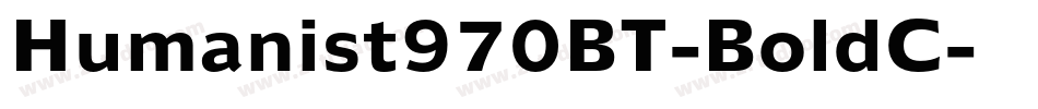 Humanist970BT-BoldC字体转换