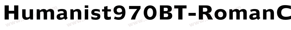 Humanist970BT-RomanC字体转换