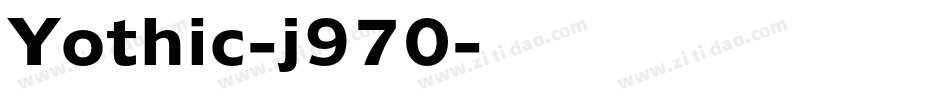Yothic-j970字体转换
