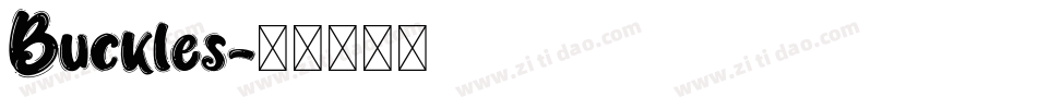 Buckles字体转换