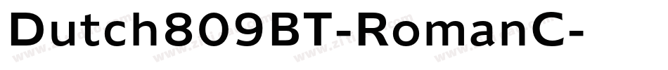 Dutch809BT-RomanC字体转换
