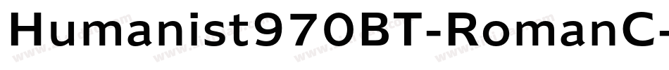 Humanist970BT-RomanC字体转换