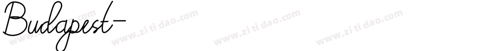 Budapest字体转换