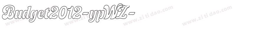 Budget2012-ypWZ字体转换