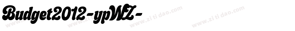 Budget2012-ypWZ字体转换