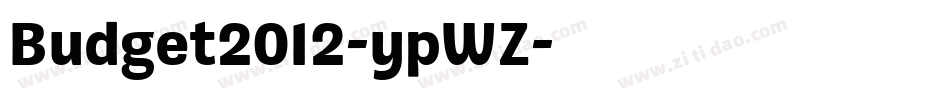 Budget2012-ypWZ字体转换