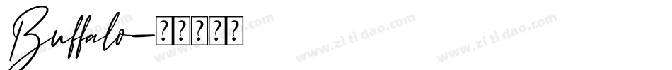 Buffalo字体转换
