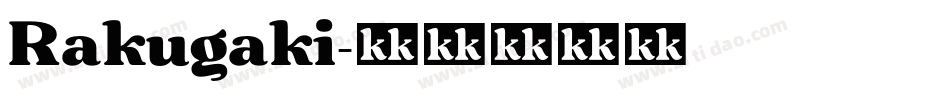 Rakugaki字体转换