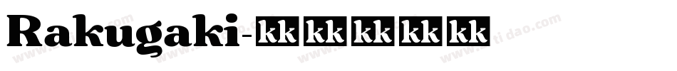 Rakugaki字体转换