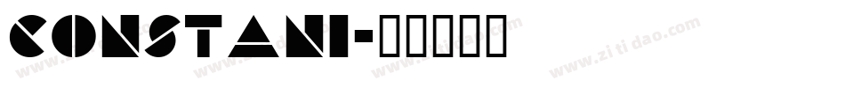 constani字体转换