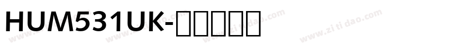HUM531UK字体转换