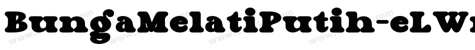 BungaMelatiPutih-eLWm字体转换