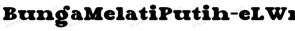 BungaMelatiPutih-eLWm字体转换