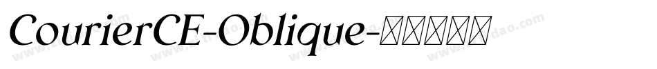 CourierCE-Oblique字体转换
