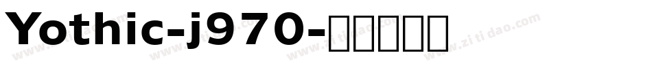 Yothic-j970字体转换