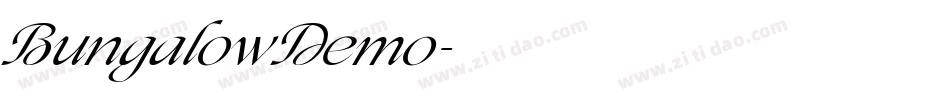BungalowDemo字体转换