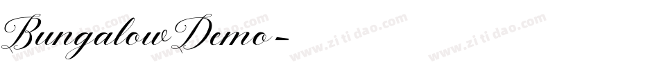 BungalowDemo字体转换