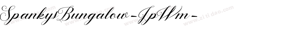 SpankysBungalow-JpWm字体转换