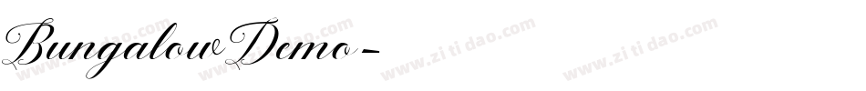 BungalowDemo字体转换