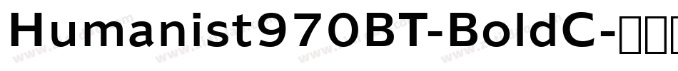 Humanist970BT-BoldC字体转换