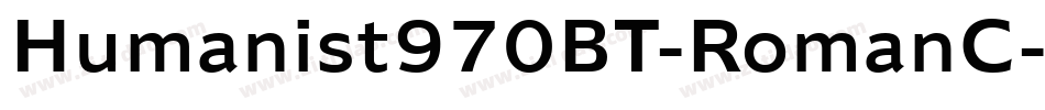 Humanist970BT-RomanC字体转换