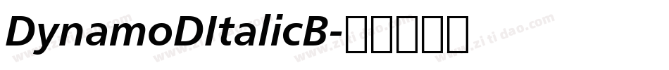 DynamoDItalicB字体转换
