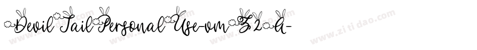DevilTailPersonalUse-vmZ2A字体转换