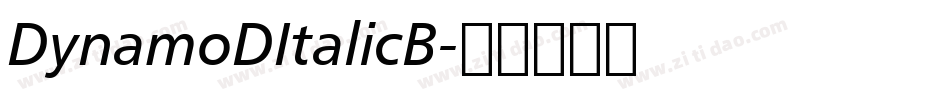 DynamoDItalicB字体转换