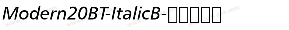 Modern20BT-ItalicB字体转换
