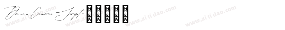 Demo_ConeriaScript字体转换